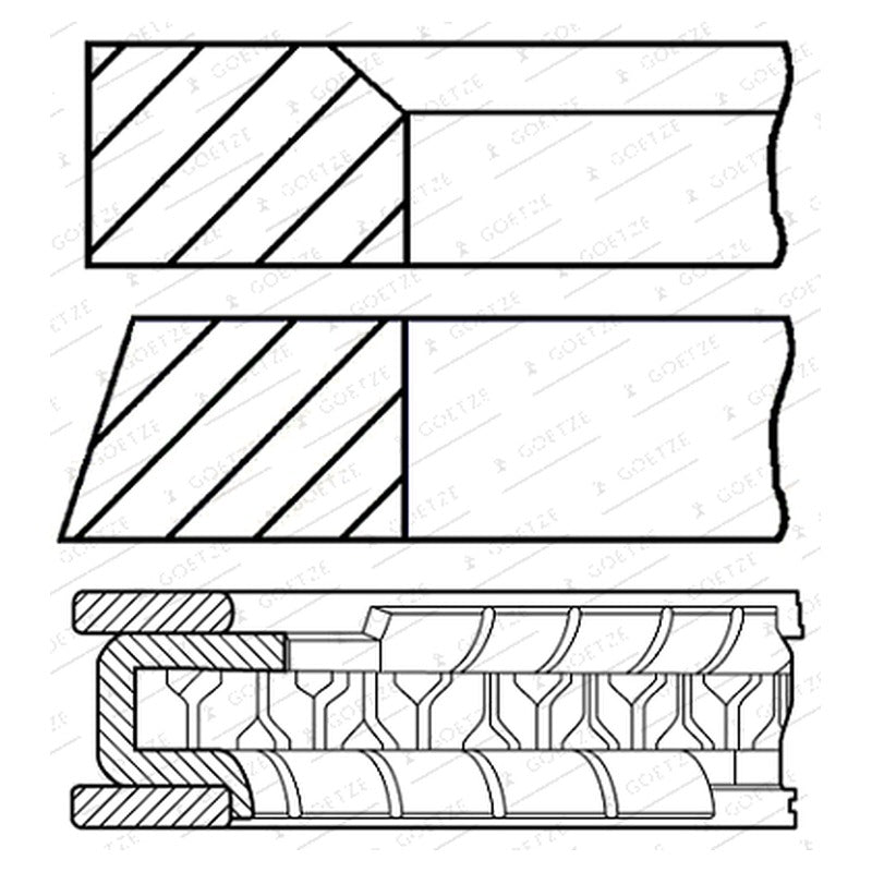 Set segmenti GOETZE 08-447200-00