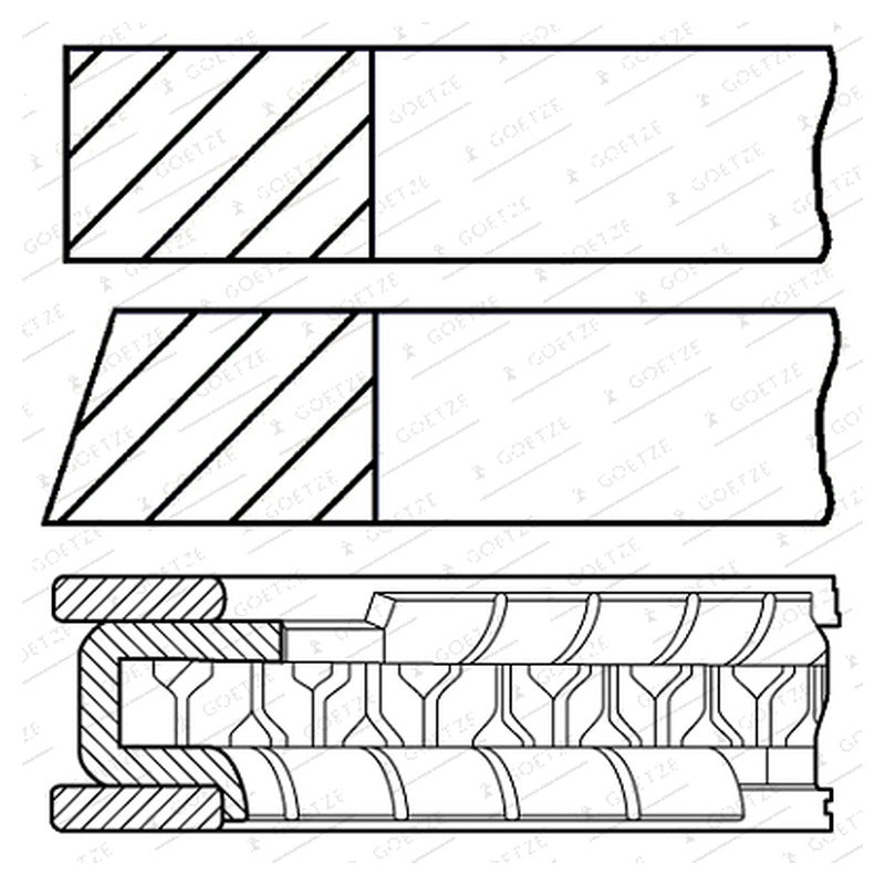 Set segmenti GOETZE 08-443000-00