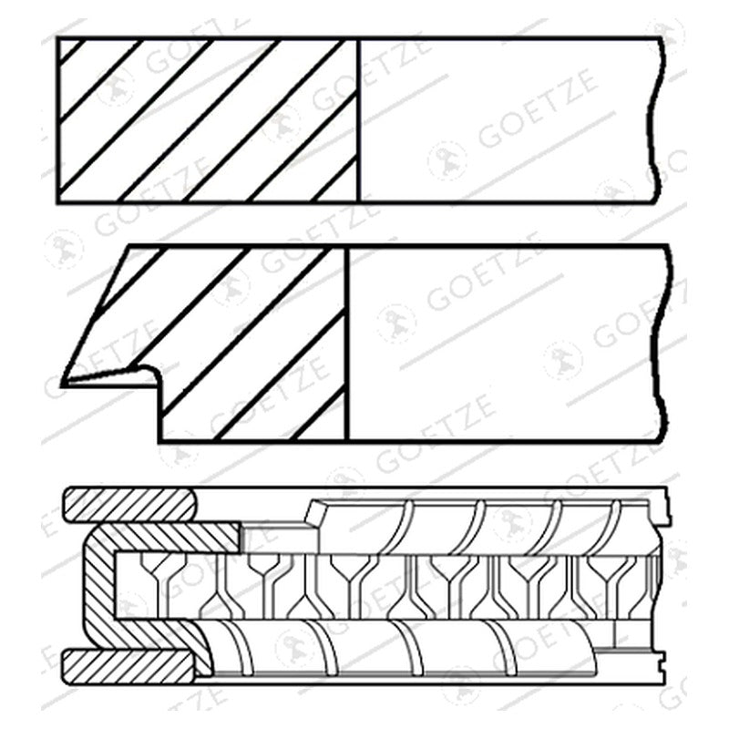 Set segmenti GOETZE 08-102300-00