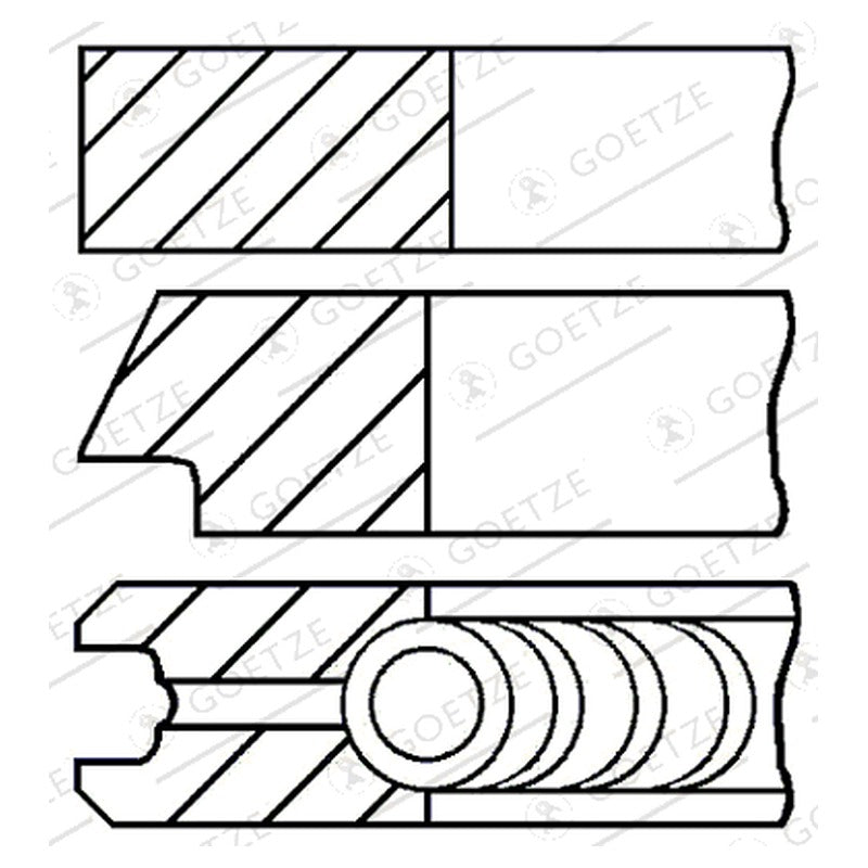 Set segmenti GOETZE 08-436500-00
