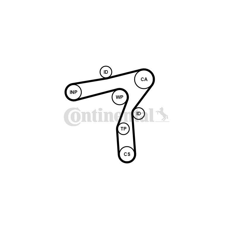 Kit distributie CONTINENTAL CTAM CT1241K1