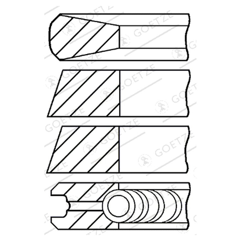 Set segmenti GOETZE 08-207800-10