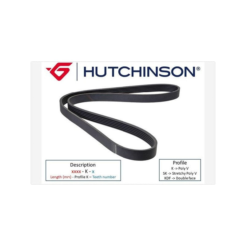 V-Ribbed Belts HUTCHINSON 740 K 3