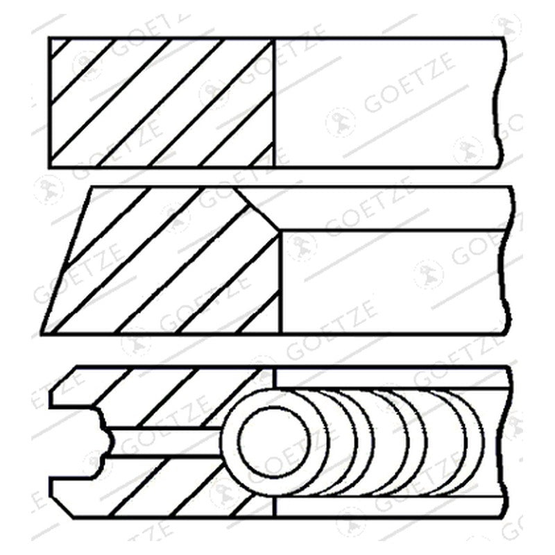 Set segmenti GOETZE 08-433400-00