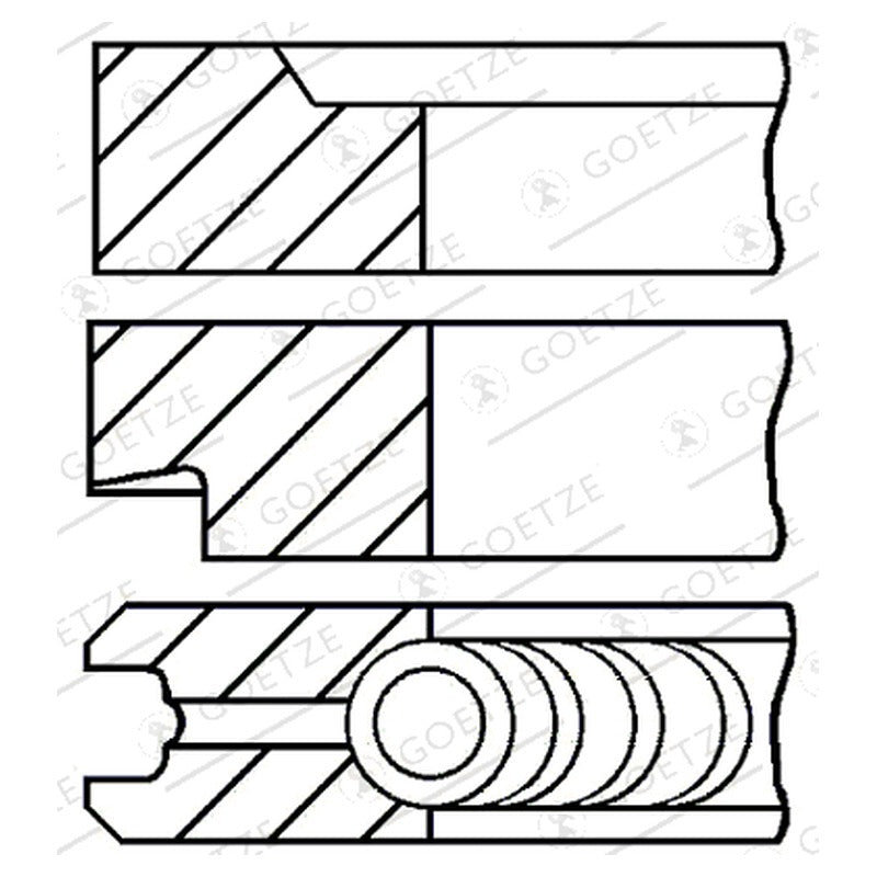 Set segmenti GOETZE 08-207200-00