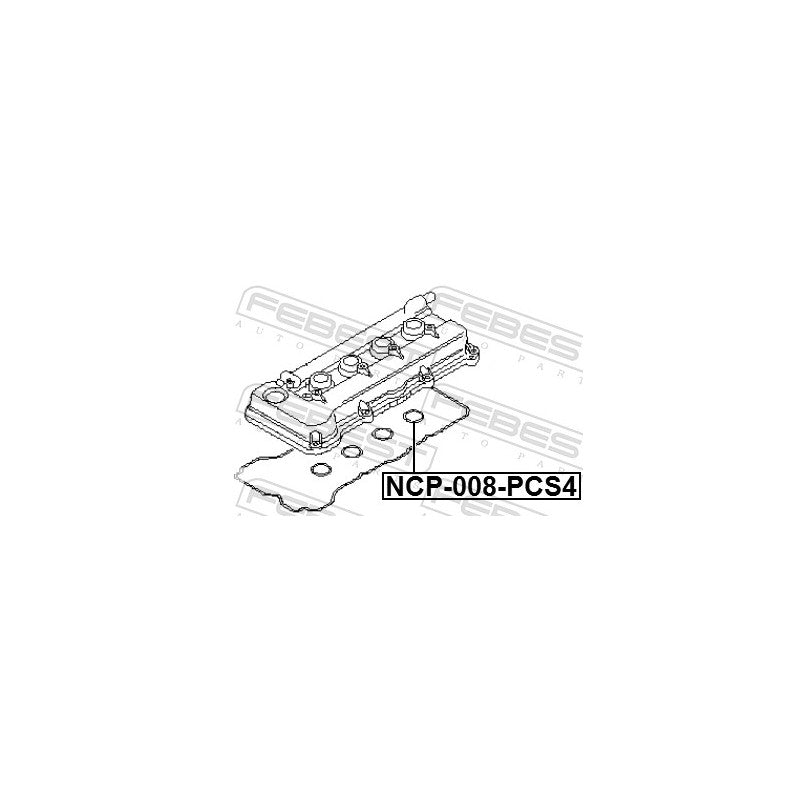 Set garnituri capac culbutori FEBEST NCP-008-PCS4