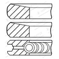 Set segmenti GOETZE 08-443500-00