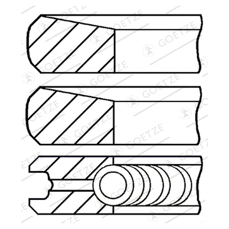Set segmenti GOETZE 08-443500-00