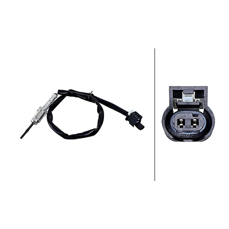Senzor temperatura gaze evacuare HELLA 6PT 010 376-571