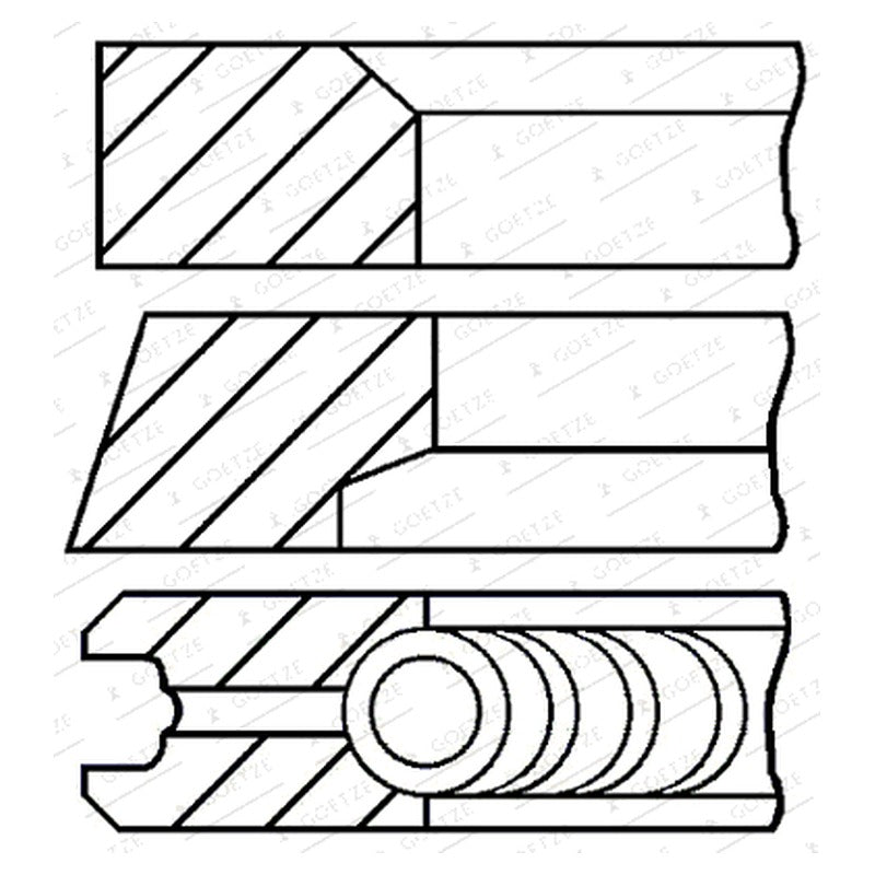 Set segmenti GOETZE 08-445100-00