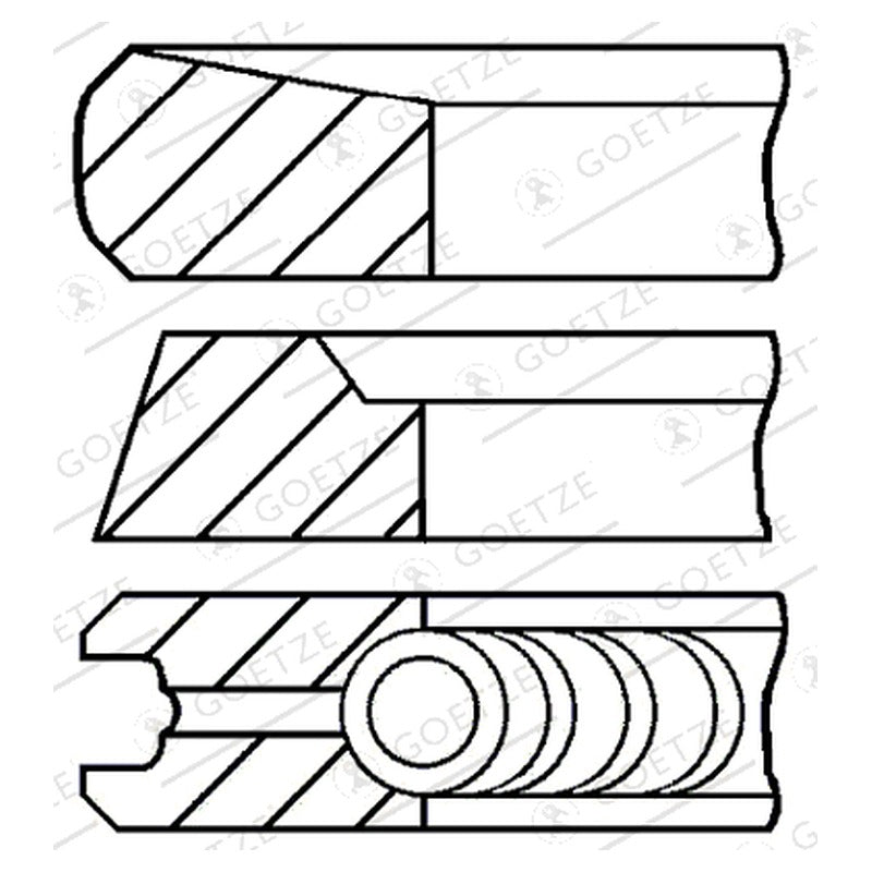 Set segmenti GOETZE 08-436100-00