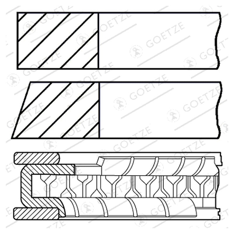 Set segmenti GOETZE 08-144200-00