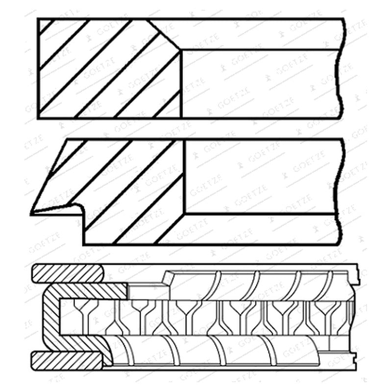 Set segmenti GOETZE 08-424800-10