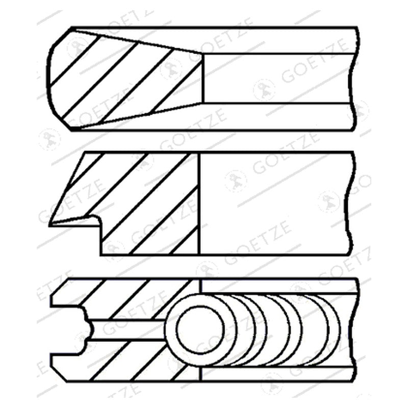 Set segmenti GOETZE 08-108200-00