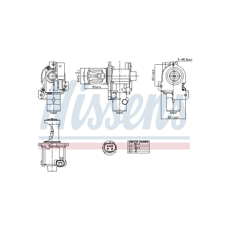 Supapa EGR NISSENS 98216
