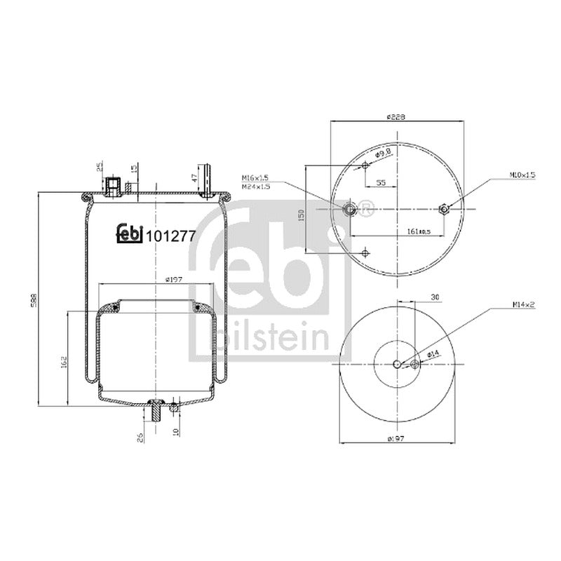 Burduf suspensie pneumatica CONTINENTAL CTAM 4560 N P02