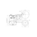 Burduf suspensie pneumatica FEBI BILSTEIN 184254