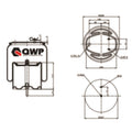 Burduf suspensie pneumatica CONTINENTAL CTAM 6700 N P02