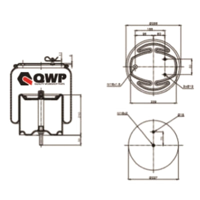Burduf suspensie pneumatica CONTINENTAL CTAM 6700 N P02