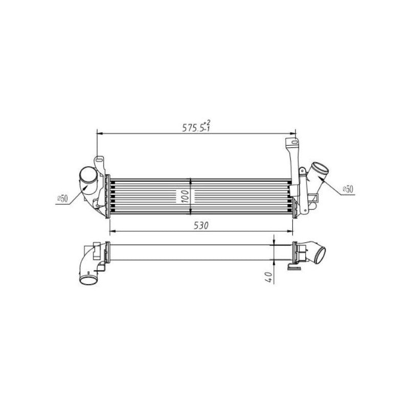 Intercooler MTR 13054593
