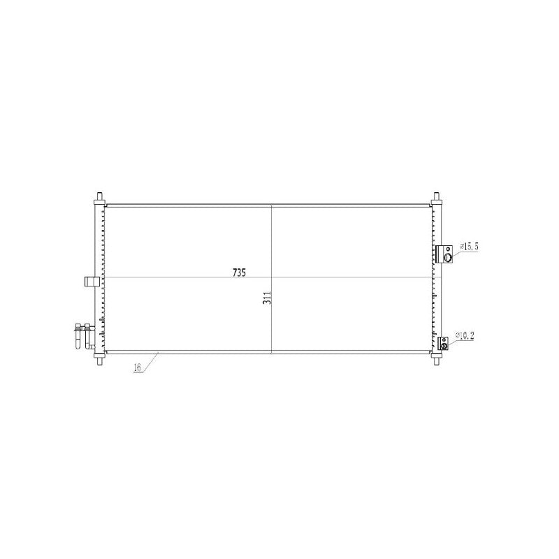 Radiator clima MTR 13054545