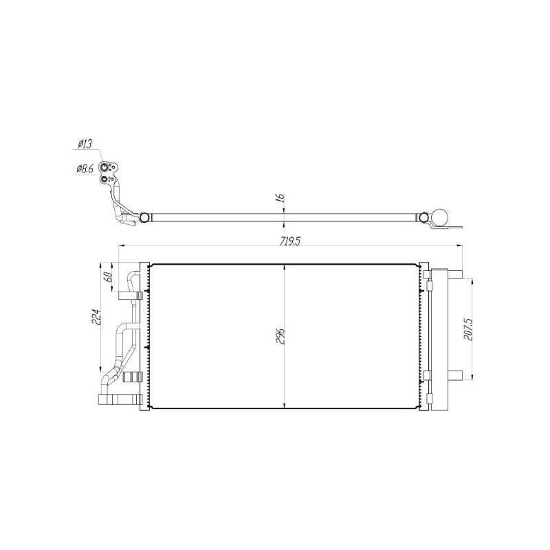 Radiator clima MTR 13054638