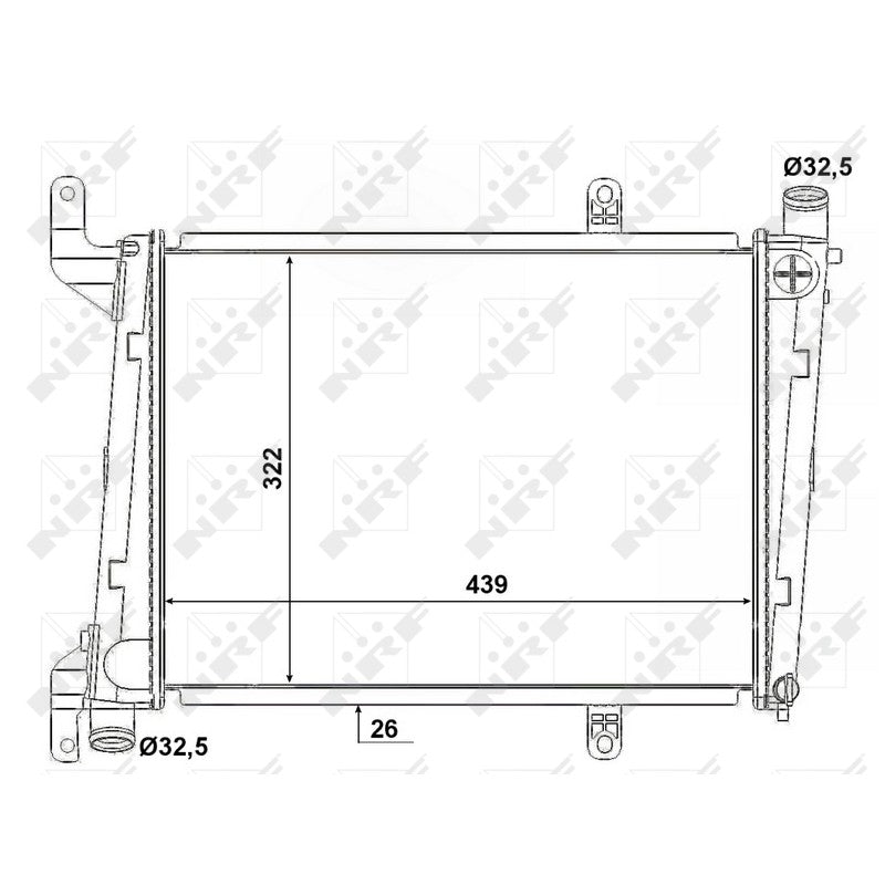 Radiator apa NRF 53193