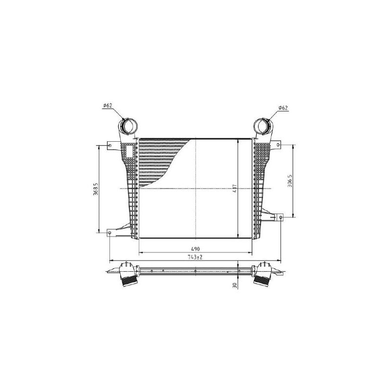 Intercooler MTR 13054737