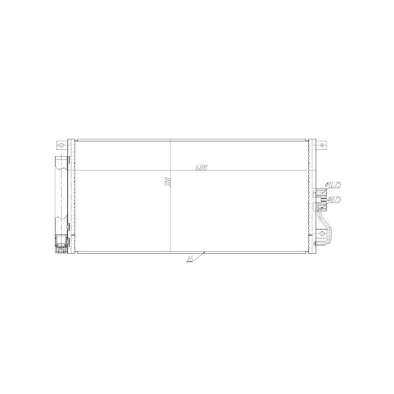 Radiator clima MTR 13054736