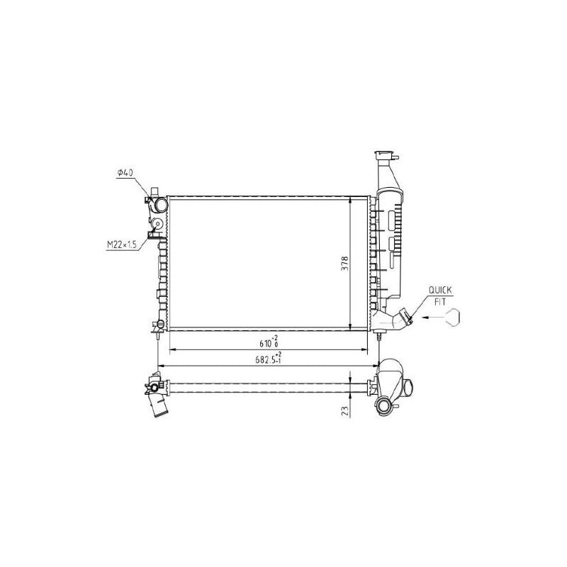 Radiator apa MTR 13054707
