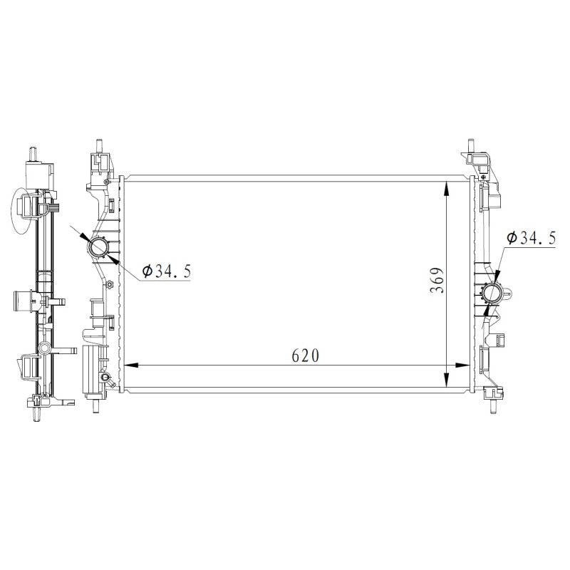 Radiator apa NRF 59272