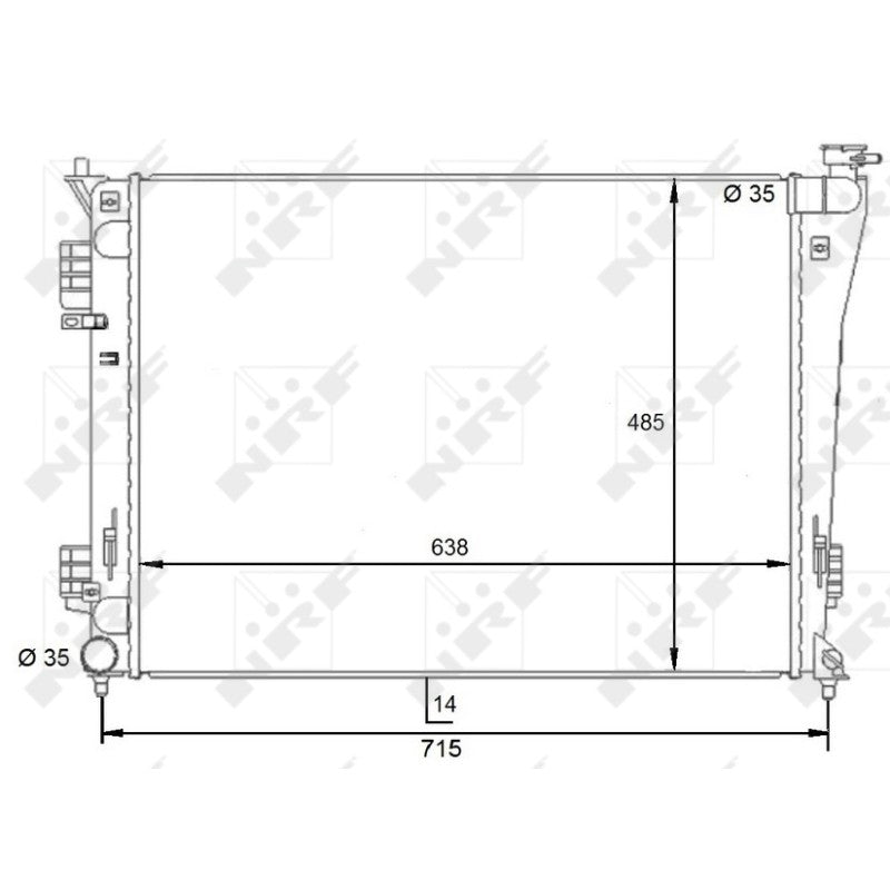 Radiator apa NRF 59092