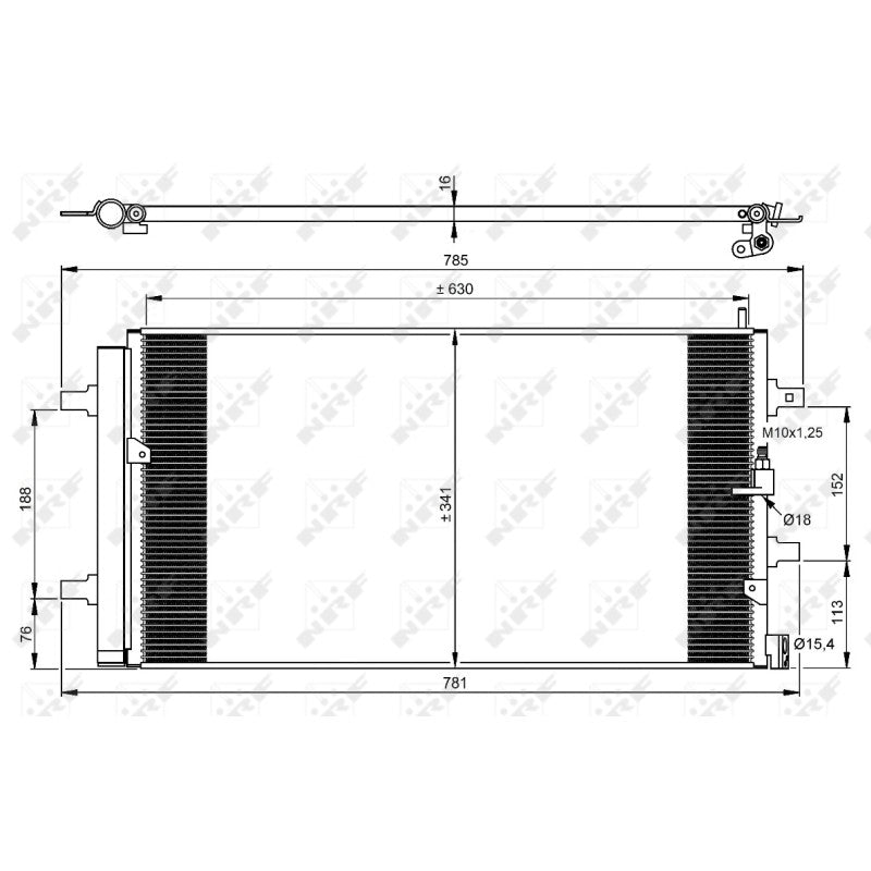 Radiator clima NRF 350069