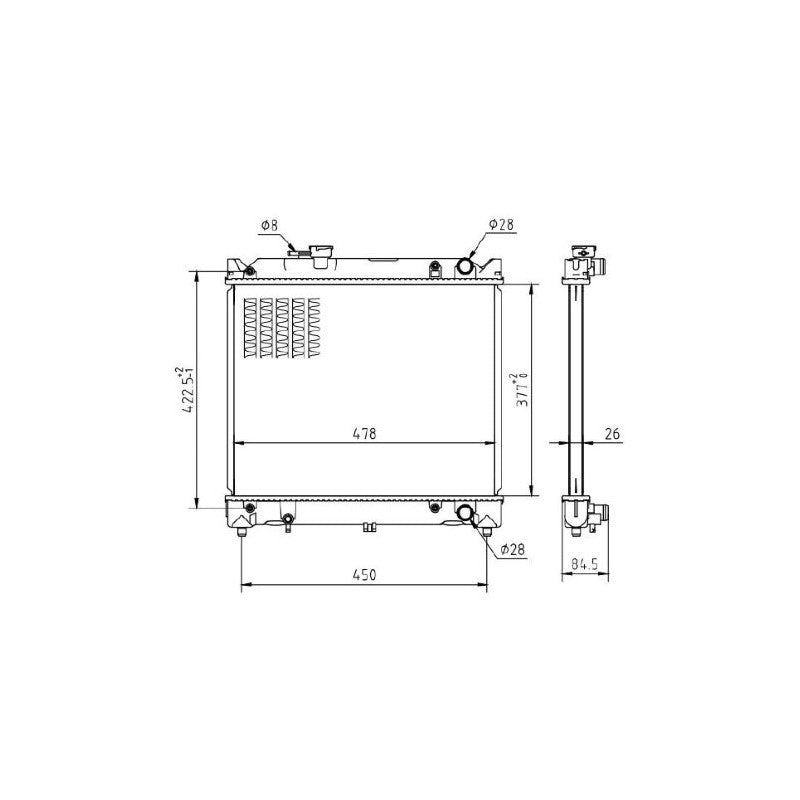 Radiator apa MTR 13054760