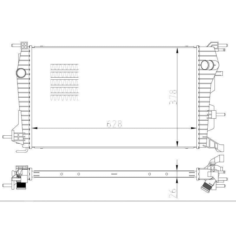 Radiator apa NRF 550004