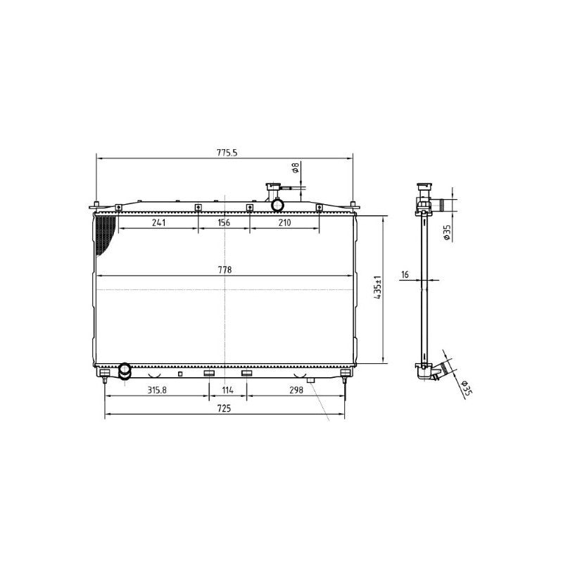 Radiator apa MTR 13054883