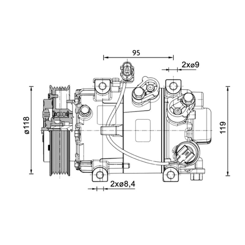 Compresor clima NRF 320142G