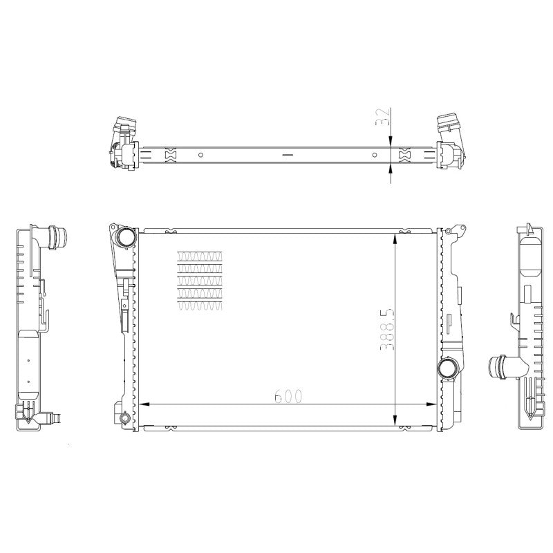 Radiator apa NRF 59228