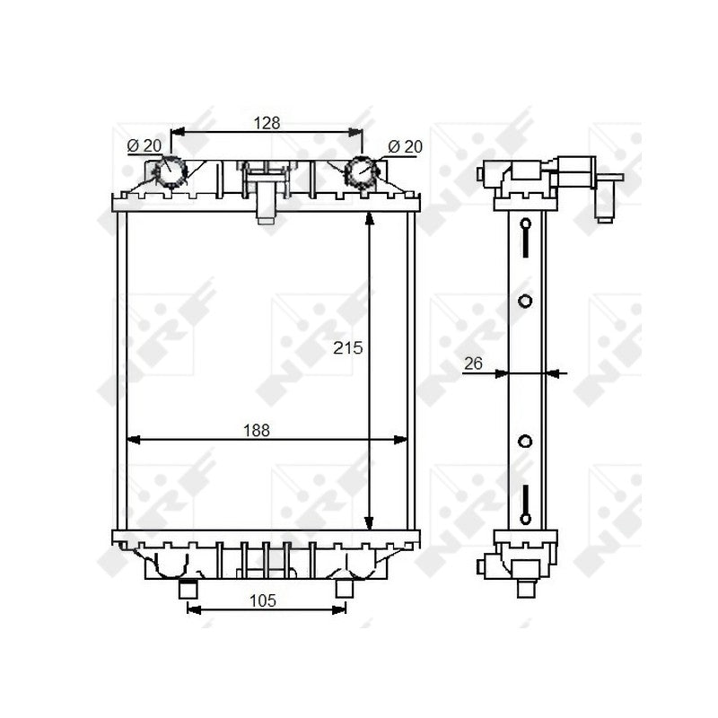 Radiator apa NRF 59125