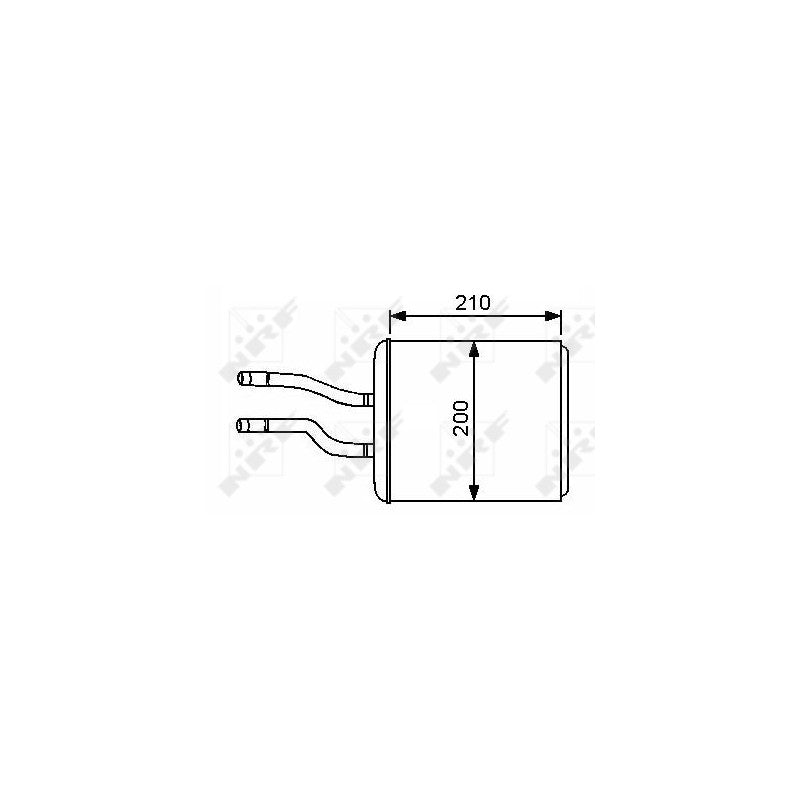 Radiator habitaclu NRF 53244