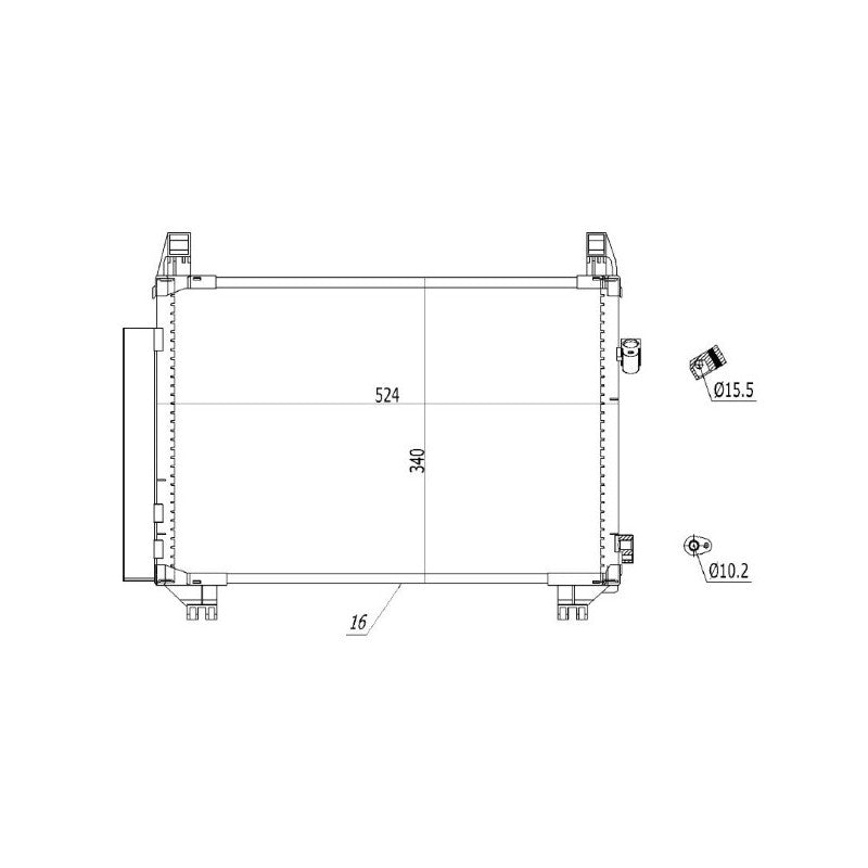 Radiator clima MTR 13054552