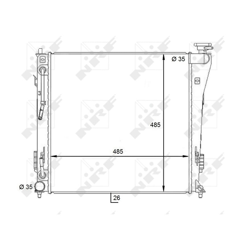 Radiator apa NRF 59087