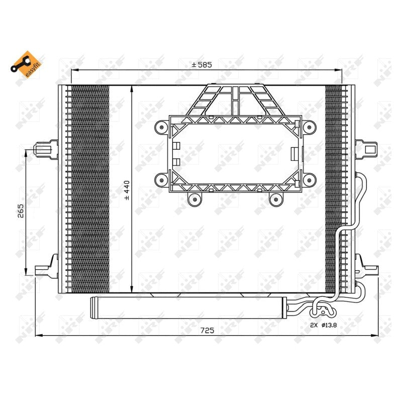 Radiator clima NRF 350211
