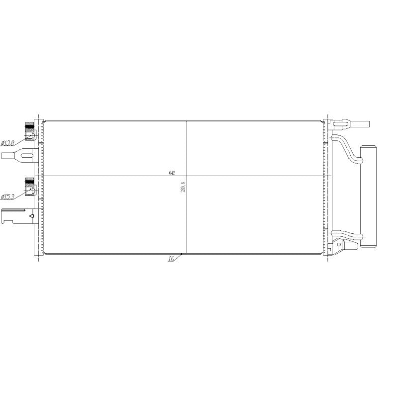 Radiator clima NRF 350475