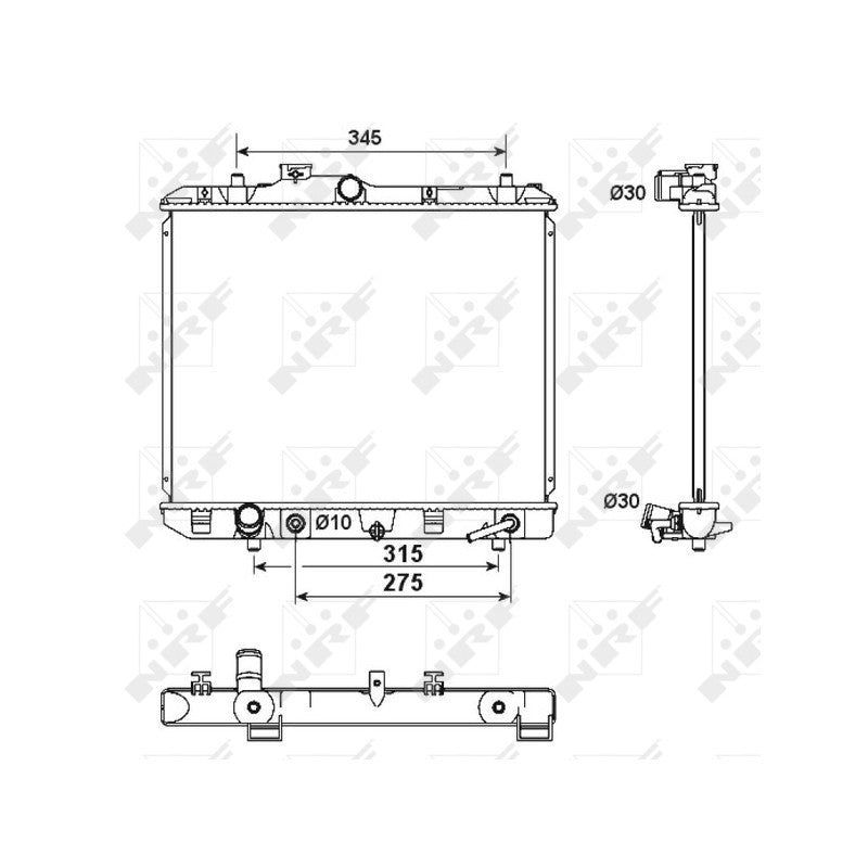 Radiator apa NRF 53158