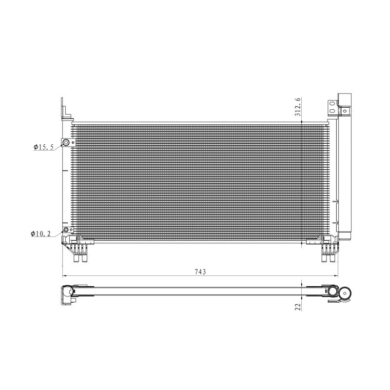 Radiator clima NRF 350466