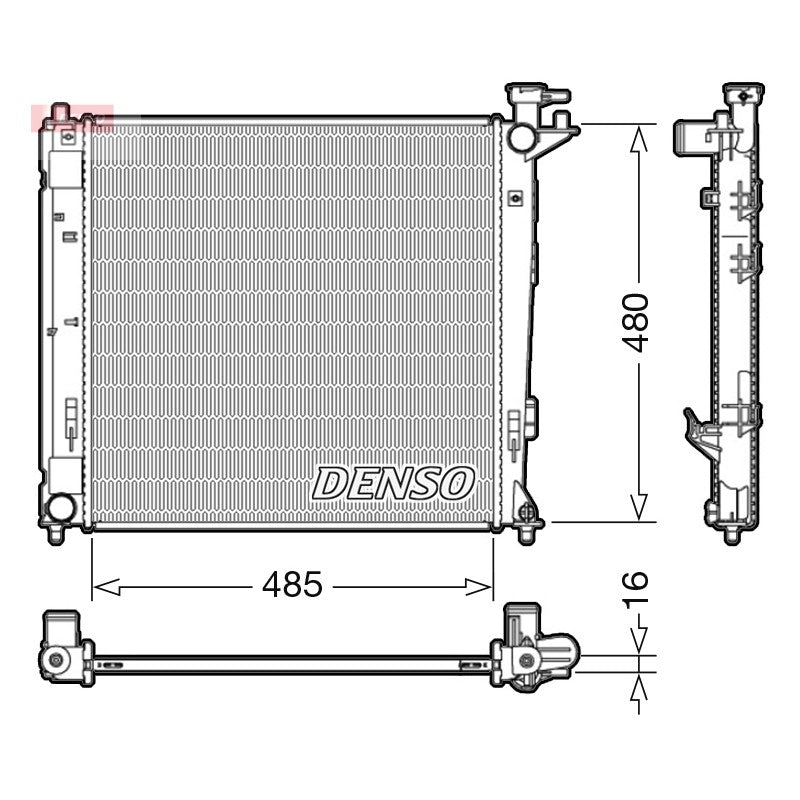 Radiator apa DENSO DRM41008