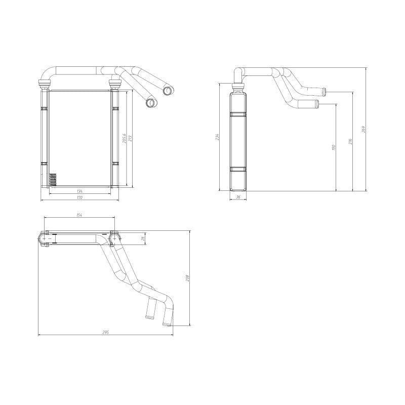 Radiator habitaclu NRF 54435