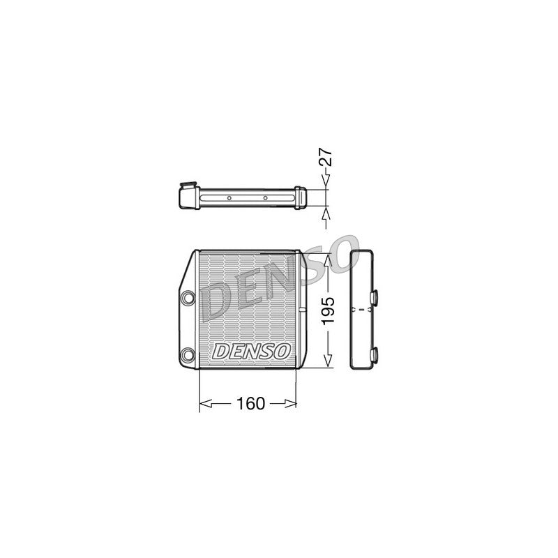 Radiator habitaclu DENSO DRR09075