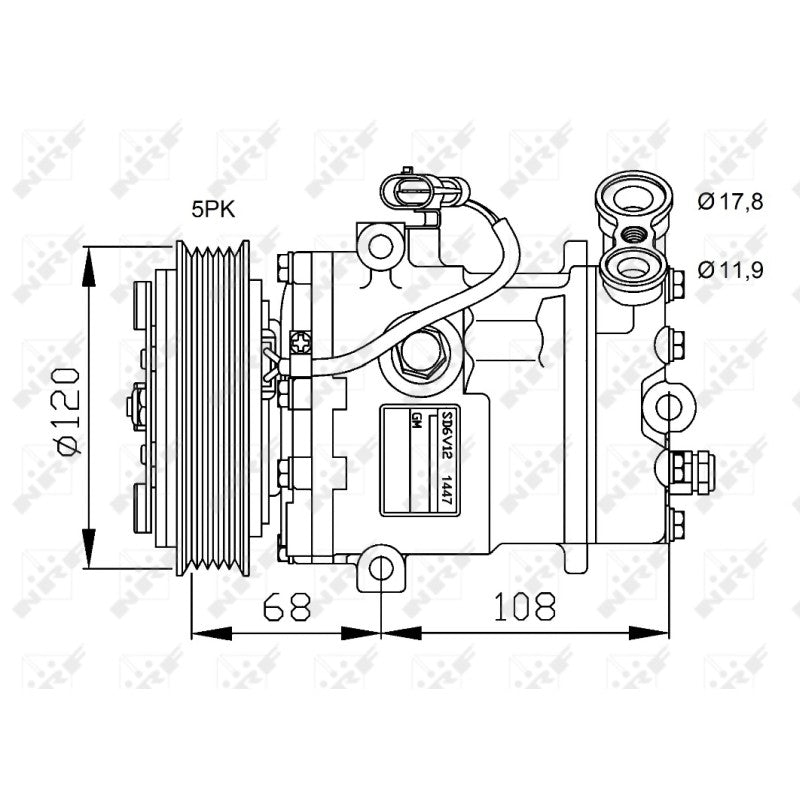 Compresor clima NRF 32775